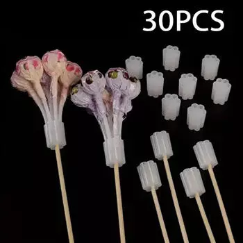 30 шт. Пластиковая основа для букета леденцов, держатель для леденцов для букетов цветов своими руками, инструмент для создания цветочных композиций из конфет и цветов Style A