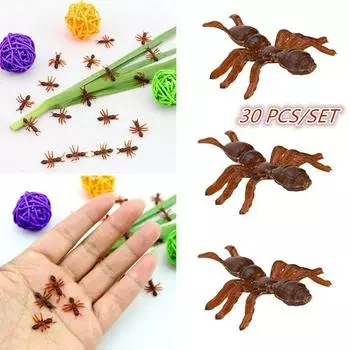 30 шт. пластиковых фигурок муравьев, джунглей, насекомых, детская игрушка, наполнитель для сумки на Хэллоуин