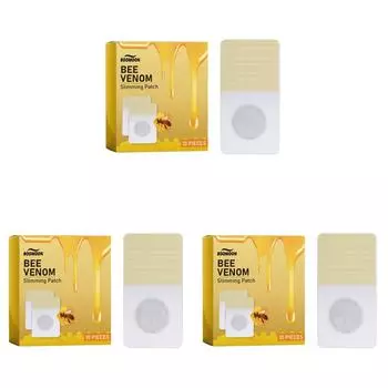 30 шт., пластыри с пчелиным ядом, быстро сжигающие жир, наклейка на живот и пупок для женщин и мужчин