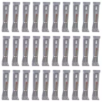 30 шт. Подвески для водостока Быстрый винтовой зажим Скрытый кронштейн для 5-дюймовых K-образных прочных алюминиевых водостоков Включает шестигранное сверло