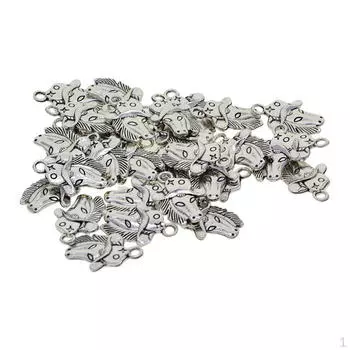 30 шт. подвески в виде головы лошади, аксессуары для изготовления ювелирных изделий