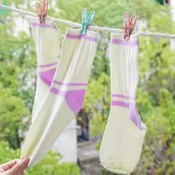 30 шт. практичных пластиковых прищепок для белья, прищепки для белья, органайзер для хранения, зажимы для полотенец и одеял с корзиной зелёный