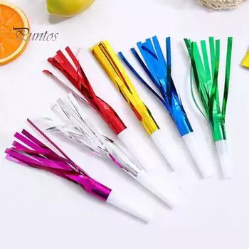 30 шт. праздничные дудочки, свистки для дня рождения, новогодние свистки для Хэллоуина, Рождества, дня рождения, кануна Нового года, вечеринки разноцветный