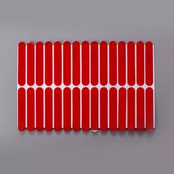 30 шт. прозрачная клейкая лента для ногтей, подставка для накладных ногтей, клейкие наклейки, двусторонняя наклейка, инструменты для маникюра, практика показа красный