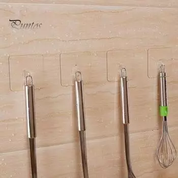 30 шт. прозрачные клейкие крючки, прочные, несущие, простая установка, многоцелевой, удобный крючок для домашнего офиса 30PCS