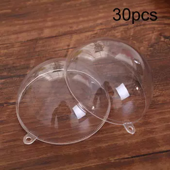 30 шт., прозрачные шары, заполняемые безделушки, гигантские формы, ракушки, формовочные шары, украшения, свадьба