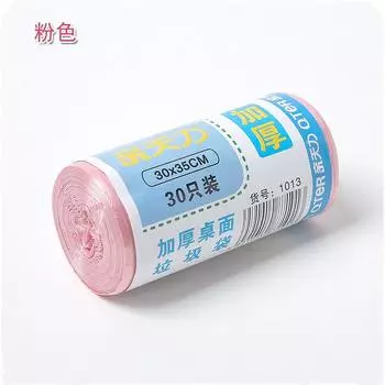 30 шт./рулон Утолщенные настольные маленькие мусорные пакеты Бытовые Автомобильные Мини Одноразовые Мусорные Пластиковые Пакеты для Мусора