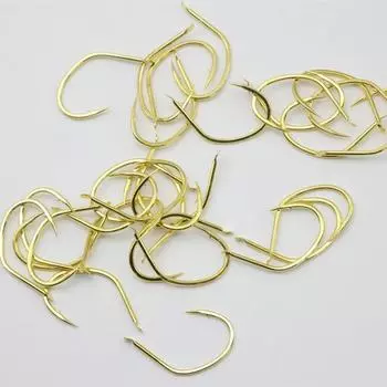 30 шт., рыболовные крючки для плота с золотой решеткой, импортные острые рыболовные крючки из углеродистой стали из Японии 6#