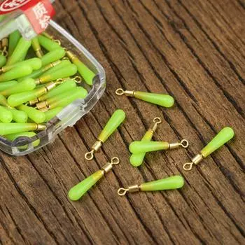 30 шт. рыболовный дрейфовый поплавок силиконовый быстрый подпровод двойные вращающиеся кольца антиузловое вращающееся плавающее сиденье рыболовные инструменты Small зелёный