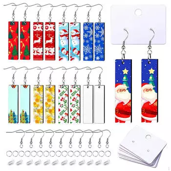 30 шт. Серьги для сублимации с крючками из МДФ для