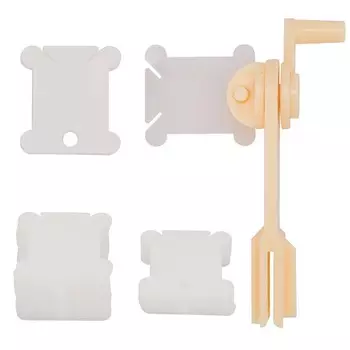 30 шт., шпулька, 1 шт., устройство для намотки шпульки, ручная шерсть, устройство для быстрой вышивки крестиком, устройство для намотки ниток, ручная рукоятка, устройство для намотки шпульки, пластиковый инструмент