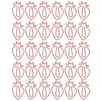 30 шт. скрепок мини милые клубничные закладки планировщик зажим булавка канцелярские принадлежности школьные подарки