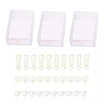 30 шт. скрепок в форме сердца и стрелы, симпатичная скрепка для офиса, школы, ученических файлов, классификация