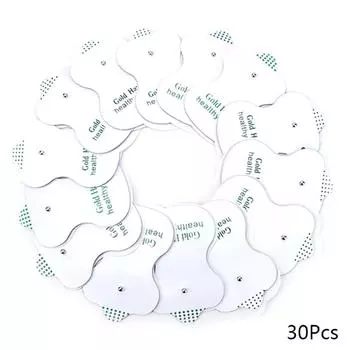 30 шт. сменные электродные подушечки для десятков единиц машины, массажер, клей, силикагель