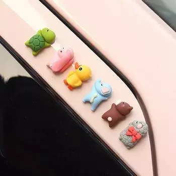 30 шт., смоляные автомобильные мультяшные украшения, милые украшения, клейкий автомобиль для приборной панели, аксессуары для интерьера