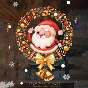 30 шт. статические наклейки на окна рождественские наклейки на окна статические наклейки на стены рождественские украшения 1PC