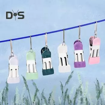 30 шт. сверхмощные прищепки для одежды, бесследная защита, противоскользящий дизайн, металлические зажимы для фотодисплея, сушильные веревки, прищепки для стирки 30PCS серый