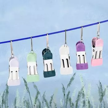 30 шт. сверхмощные прищепки для одежды, бесследная защита, противоскользящий дизайн, металлические зажимы для фотодисплея, сушильные веревки, прищепки для стирки 30PCS