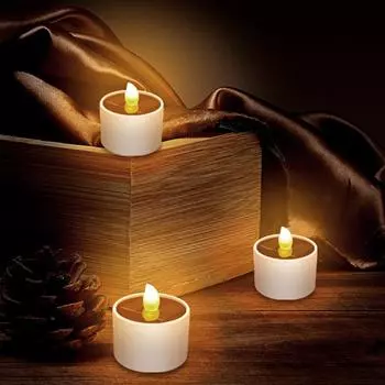 30 шт. светодиодные свечи на солнечной батарее, беспламенные уличные водонепроницаемые солнечные свечи для чая, перезаряжаемые свечи для вечеринки, сада, домашнего декора