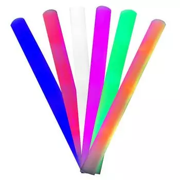 30 шт. светящаяся пенопластовая палочка со светодиодами для ралли, карнавала, многоцветной праздничной вечеринки