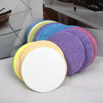 30 шт., сжатая губка для лица для косметологов, очищающая губка для снятия макияжа, отшелушивающая спа-губка для умывания лица, косметическая спонж...