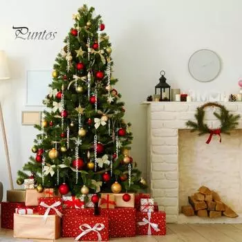 30 шт., украшение в виде сосульки на рождественскую елку, прозрачная акриловая рождественская елка, искусственная хрустальная сосулька, подвесное украшение для праздника, зимней вечеринки, декоративный кулон прозрачный