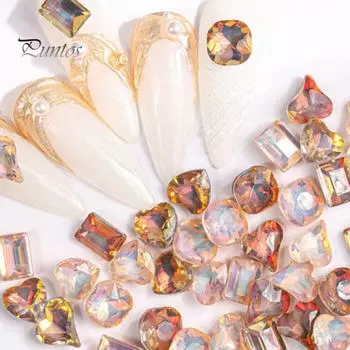 30 шт., украшения для ногтей, толстые квадратные стразы «сделай сам», прочные украшения для дизайна ногтей с заостренным дном B