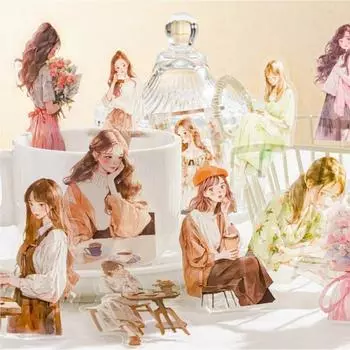 30 шт./упак. Милая нежная девушка, декоративная наклейка, модная девушка, коллаж, скрапбукинг, этикетка, дневник, альбом, журнал, планировщик