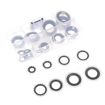 30 шт. Уплотнительные прокладки для автомобильных систем кондиционирования воздуха Прокладки расширительных клапанов Прокладки головок труб Прокладки компрессоров чёрный