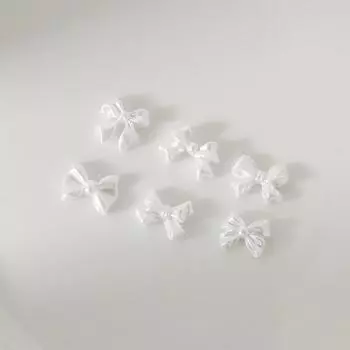 30 шт. ювелирные изделия для дизайна ногтей, белые перламутровые украшения в виде бабочек, 3D украшения для ногтей, аксессуары, принадлежности для дизайна маникюра своими руками