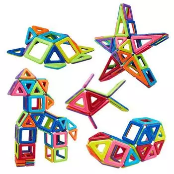 30 шт. Волшебник Строительные развивающие игрушки Сборка строительных блоков Головоломка Набор магнитных листов