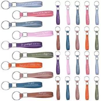 30 шт. вдохновляющие цитаты брелки для ключей брелок спасибо мотивирующие силиконовые брелоки для учителей коллег сотрудников благодарность