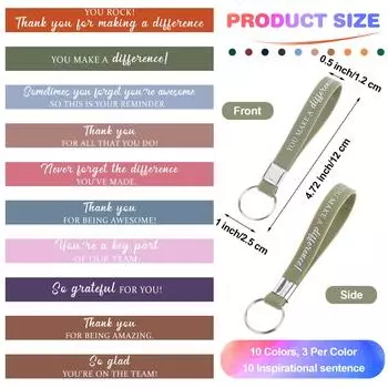 30 шт. вдохновляющие цитаты брелки для ключей брелок спасибо мотивирующие силиконовые брелоки для учителей коллег сотрудников благодарность