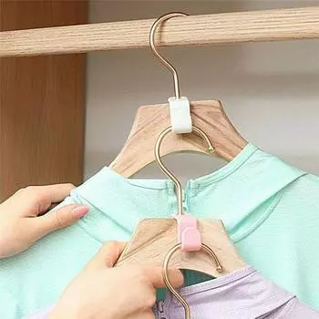 30 шт. вешалка для экономии места хранения прочная клипса пространство каскадный шкаф вешалка для одежды соединительные крючки 5.5*2cm белый