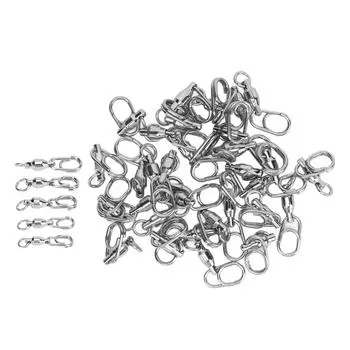 30 шт. высокопрочные рыболовные вертлюжки с шарикоподшипниками, рыболовные вертлюжки из нержавеющей стали с овальным Sp Type 5