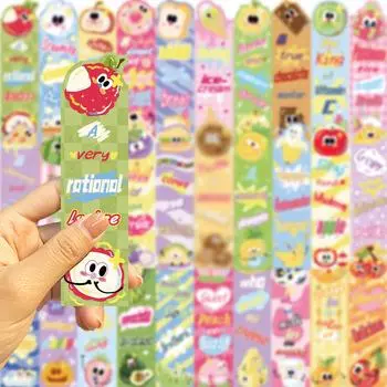 30 шт. закладок из мультфильмов «Еда и фрукты», красочные веселые бумажные карточки для чтения и маркировки для любителей чтения и еды 30pcs/pack