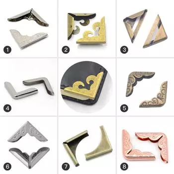 30 шт. Защитные уголки для книжных рамок, скрапбукинговые альбомы, декоративные уголки #1 - 32x23x3mm