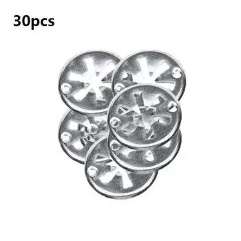 30 шт. Железные круглые прижимные пластины для автомобильного сиденья, шайбы, крышки, монтажные зажимы, тепловой экран, изоляционная прокладка, накладка, фиксирующая пряжка light
