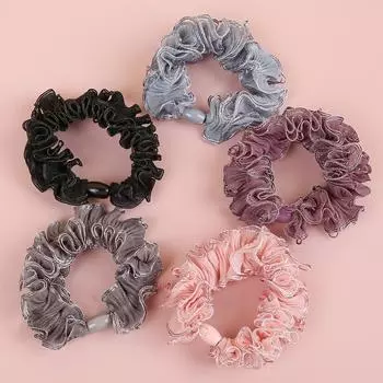 30 шт. Женские резинки для волос с рождественским принтом, тканевые резинки-кролики, женские резинки для волос для хвостика, аксессуары