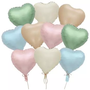 30 штук алюминиевых воздушных шаров в форме сердца для украшения первого милого дня рождения 5 оттенков [Магазин воздушных шаров] Взрослые, дети, День святого Валентина, день рождения, сюрприз,