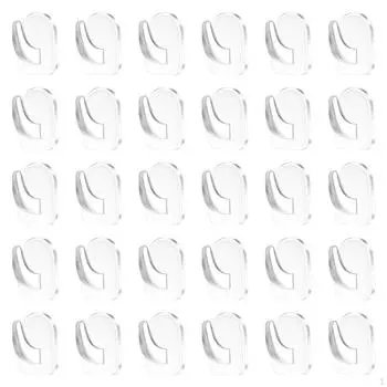 30 штук настенных крючков для подвешивания прозрачных липких вешалок для шляп, пальто