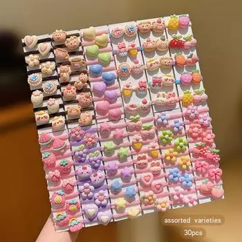 30 симпатичных мультяшных стилей с разными резинками для волос, которые можно использовать ежедневно в качестве аксессуаров для волос