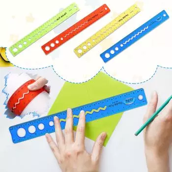 30 см/12 дюймов гибкая линейка, резиновая пластиковая линейка, линейка, небьющаяся линейка с прямым краем мягкая линейка для школьных классов, призы подарок для детей и взрослых One Size синий