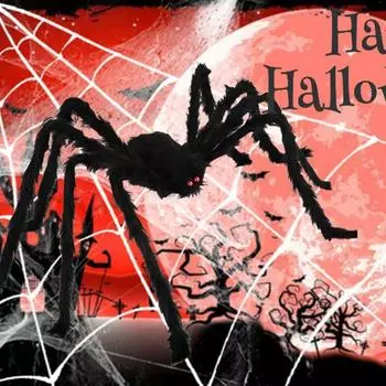 30 см/60 см/90 см/150 см/200 см черный страшный гигантский паук огромная паутина украшение на Хэллоуин реквизит наружное гигантское украшение 30cm-1pcs