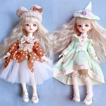 30 см 6-точечный комплект платьев для куклы BJD - одежда в стиле Лолиты для кукольного наряда Model DD-79