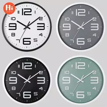 30 см бесшумные настенные часы креативные модные домашние гостиные трехмерные цифровые простые часы