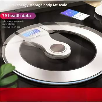 30 см большой размер свет энергия зарядка бытовые весы человеческое тело весы смарт Bluetooth приложение Body Fat весы 30cm