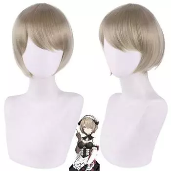 30 см Danganronpa V3 Tojo Kirumi женский короткий парик косплей костюм Dangan Ronpa термостойкие синтетические волосы карнавальные вечерние парики 30CM серебряный