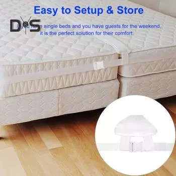 30 см комплект для переоборудования односпальной кровати в двуспальную кровать, бесшовное соединение кроватей, заполнитель зазоров, простая установка, регулируемый соединитель для двухспальных матрасов, соединитель для двухспальных кроватей 30cm