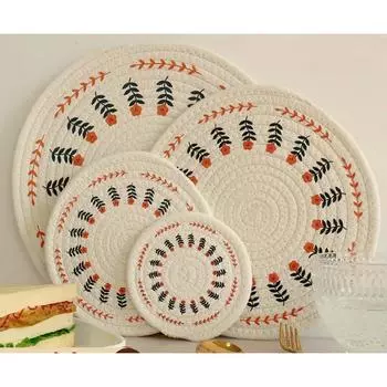 30 см коврик для стола хлопковые салфетки нескользящие коврики для обеденного стола нескользящие подставки под миски кухонные подставки под стаканы